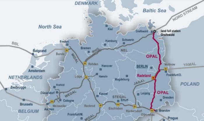 Трубопроводная сеть Германии