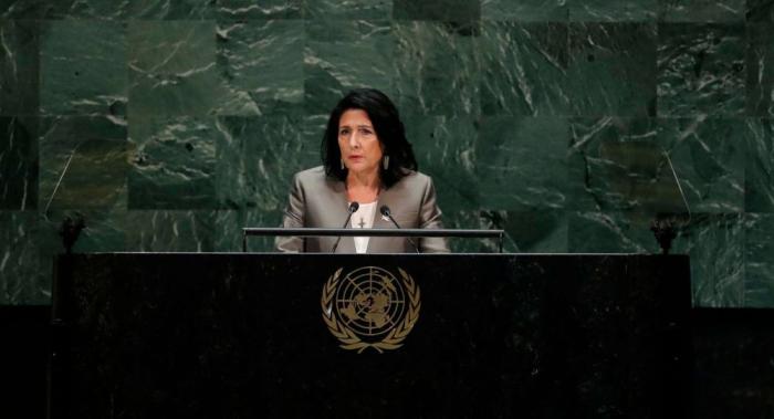 Президент Грузии Саломе Зурабишвили выступила с трибуны 74-й сессии Генеральной Ассамблеи ООН.