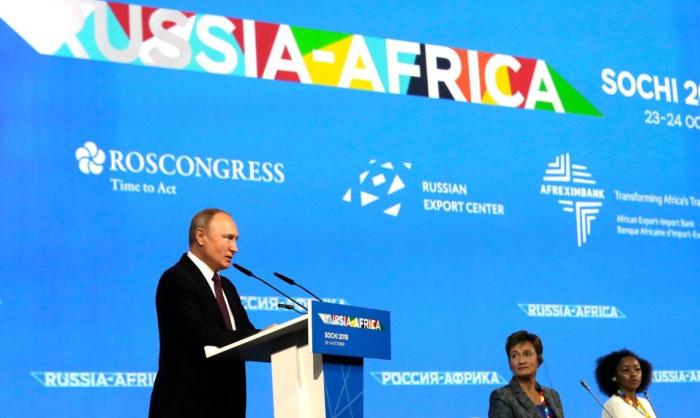 Саммит Россия – Африка, выступление Президента России Владимира Путина