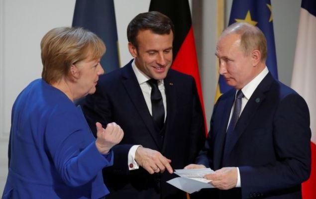 Встреча в Париже, Меркель и Макрон