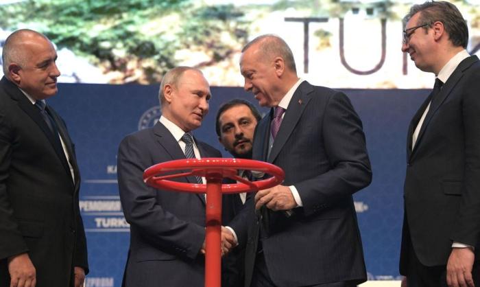 Запуск газопровода "Турецкий поток" в Стамбуле