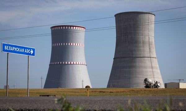 Белорусская атомная станция вблизи города Островец Гродненской области