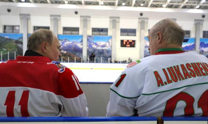 Владимир Путин и Александр Лукашенко в одной команде, 2020 год, Сочи, источник - kremlin.ru