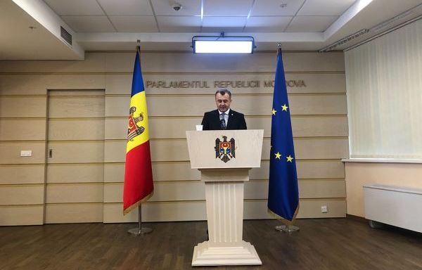 Премьер-министр Молдовы Ион Кику на пресс-конференции 21 февраля