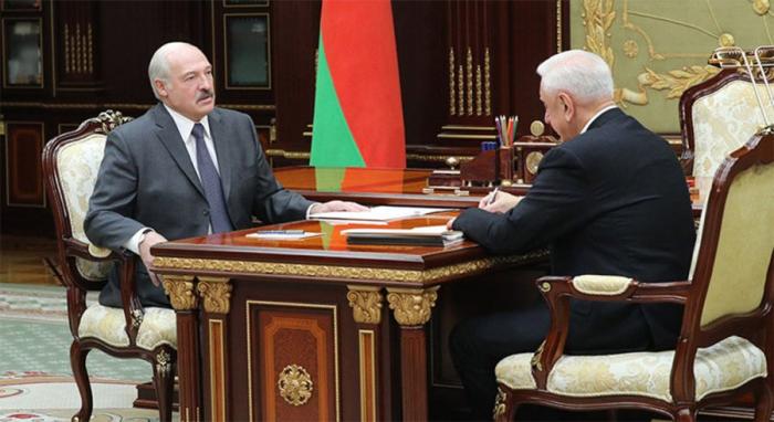 Встреча президента Беларуси Александра Лукашенко с председателем Коллегии Евразийской экономической комиссии Михаилом Мясниковичем