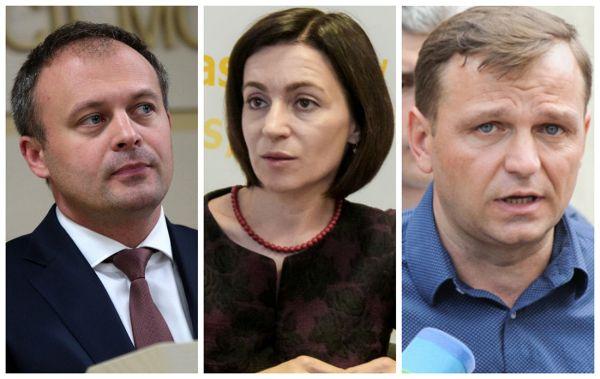 Лидеры молдавской оппозиции – Андриан Канду, Майя Санду и Андрей Нэстасе