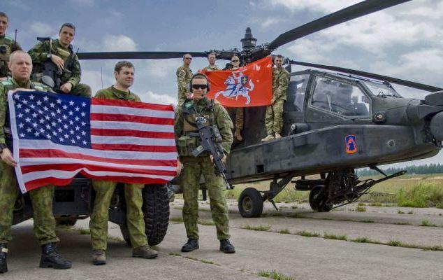 Совместные учения Литовских вооружённых сил и американских военных