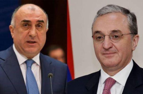 Министры иностранных дел Азербайджана Эльмар Мамедъяров и Армении Зограб Мнацаканян