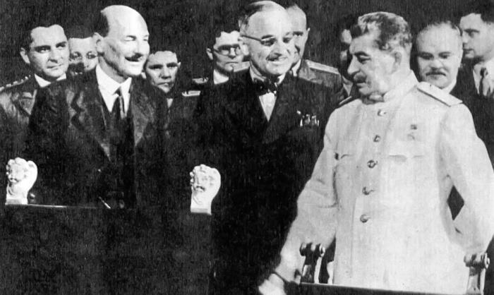 Сталин и Трумэн на последнем этапе войны