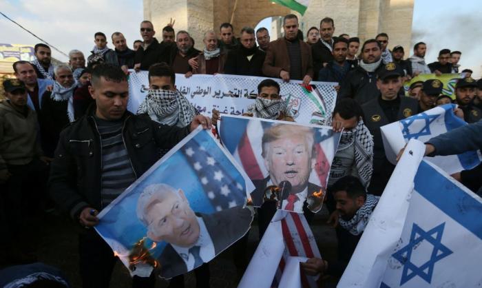 В Палестине протестуют против предстоящей аннексии Израилем по согласованию с США Западного берега реки Иордан