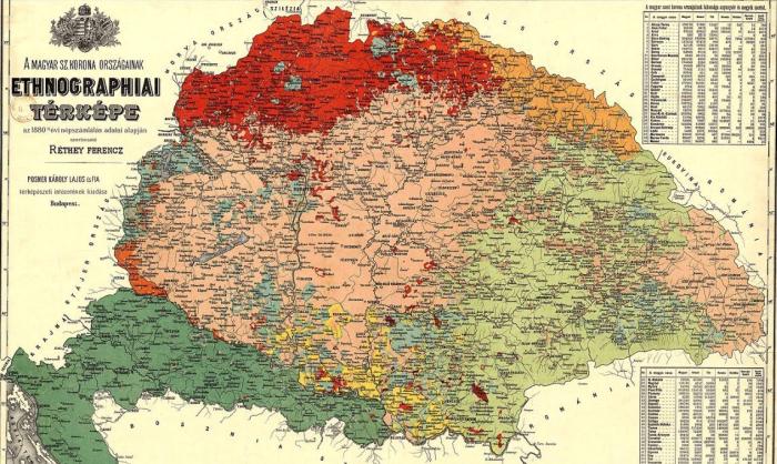 Трианонский договор 1920 года разделил районы преимущественного расселения венгров границами новых государств Восточной Европы