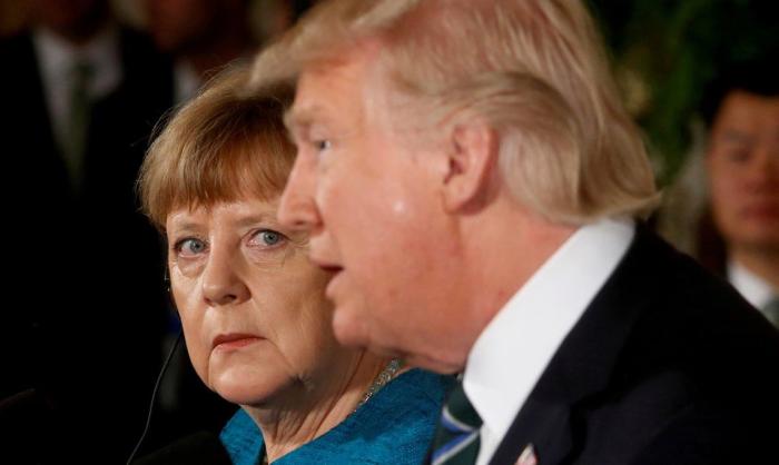 Канцлер Германии Ангела Меркель и президент США Дональд Трамп
