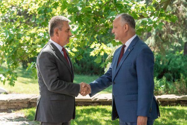 Встреча президентов Молдовы и Приднестровья 28 июля