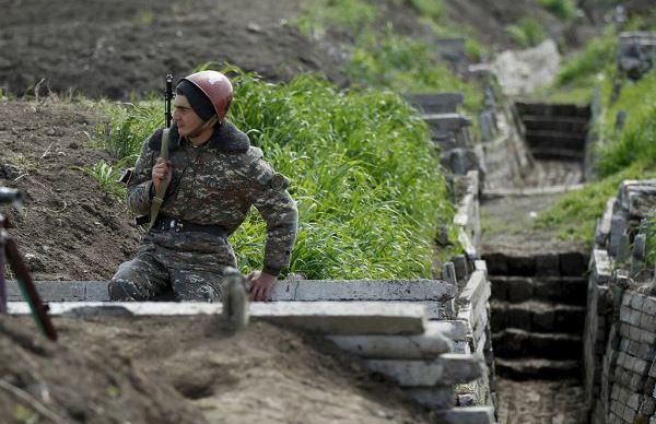 На позициях армии Армении