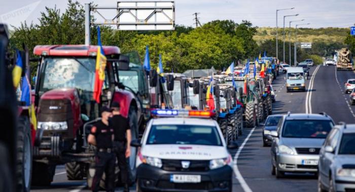 Тракторы в столицу Молдовы не пустили