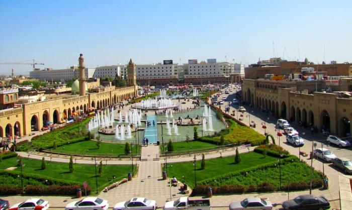 Эрбиль столица Курдского автономного района в Ираке