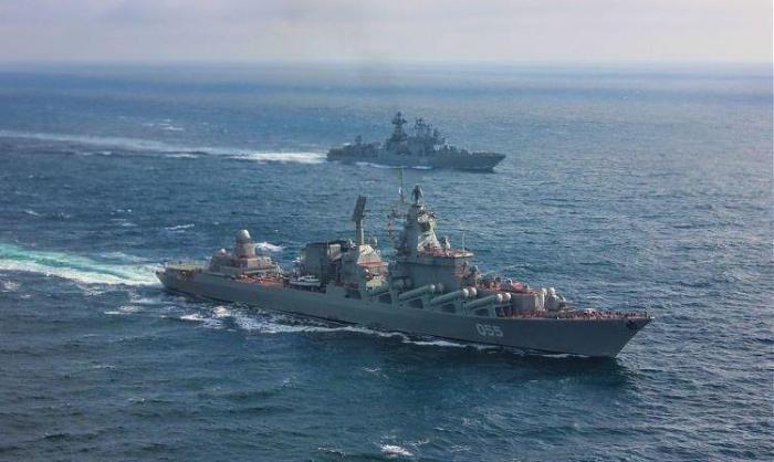 Учения ВМФ России в восточной части Средиземного моря
