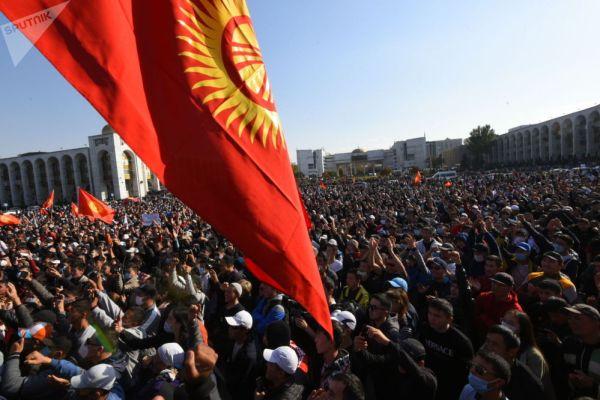 Митинг в Бишкеке 5 октября 2020 г.