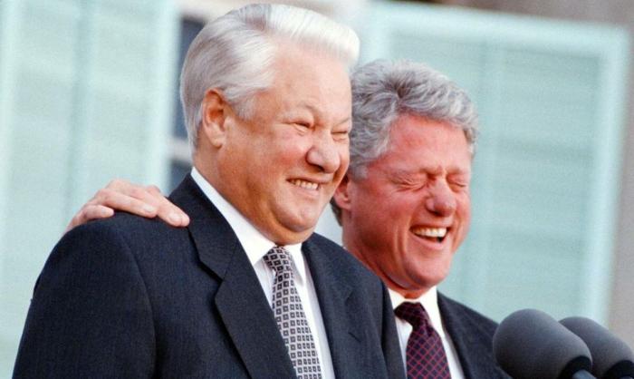 Ельцин и Клинтон