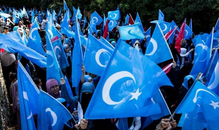 Уйгурская демонстрация в Турции