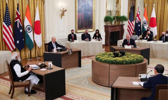 24 сентября в Вашингтоне состоялась первая очная встреча лидеров четырёх стран т.н. Индо-Тихоокеанского региона (ИТР) – США, Австралии, Японии, Индии. 