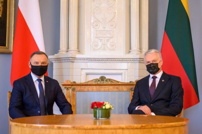 Президенты Польши Анджей Дуда и Литвы Гитанас Науседа