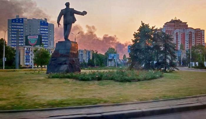 Донецк под обстрелами ВСУ. Источник фото – Телеграм-канал Егора Воронова