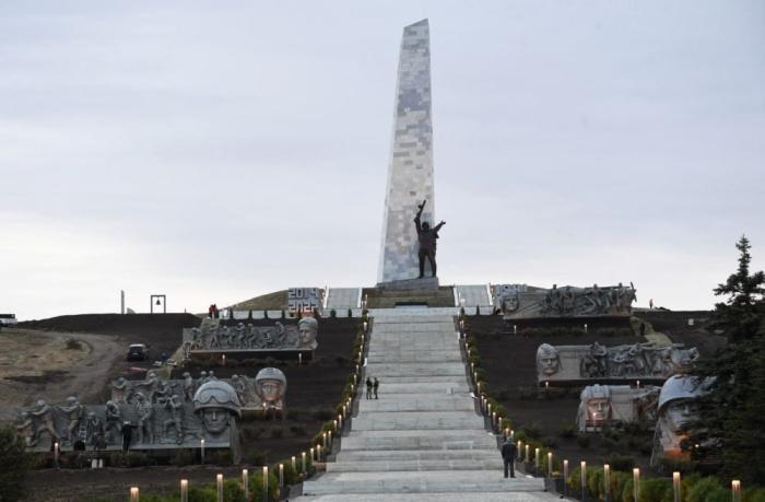 Мемориальный комплекс «Саур-Могила» на востоке ДНР, разрушенный в 2014 году из-за боевых действий, восстановлен.
