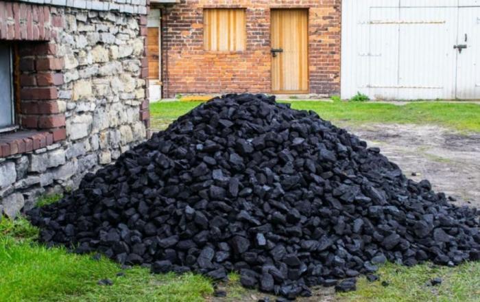 «Тем, кто не купил уголь весной, придется платить гораздо больше», – гласит подпись под этим снимком.