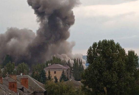 удар по позициям украинских боевиков в Славянске