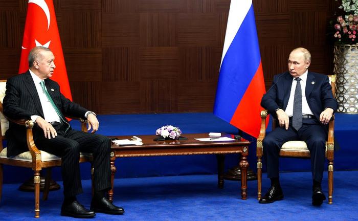 13 октября, в рамках VI саммита Совещания по взаимодействию и мерам доверия в Азии (СВМДА) в Астане состоялись переговоры между президентами России Владимиром Путным и Турции Реджепом Эрдоганом.
