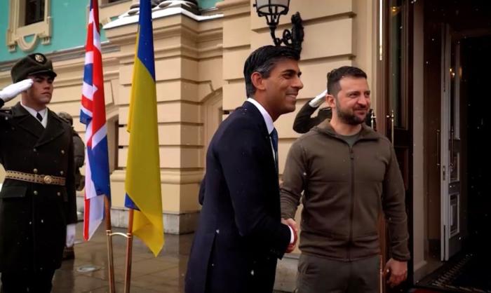Премьер-министр Великобритании Риши Сунак посетил Киев