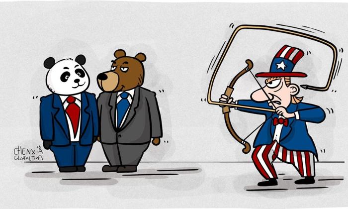 Global Times: Вашингтон видит в партнёрстве КНР и РФ угрозу своей гегемонии