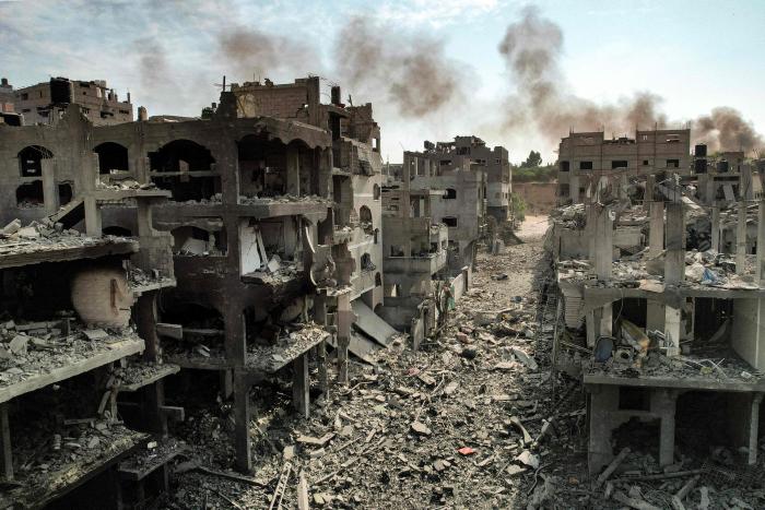 Разрушенная Израилем Газа