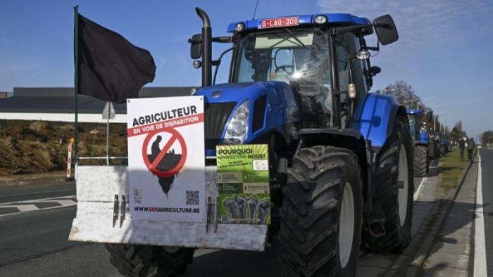 В Бельгии также начались протесты фермеров