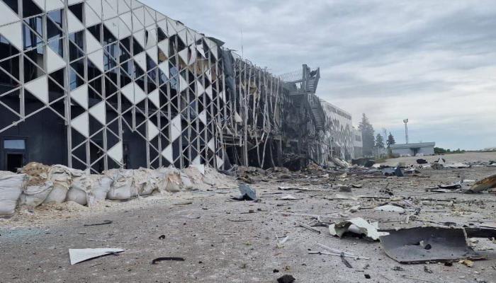 аэропорт Запорожья после вчерашнего удара