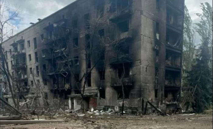 г.Торецк, в городе еще осталось около 1000 жителей