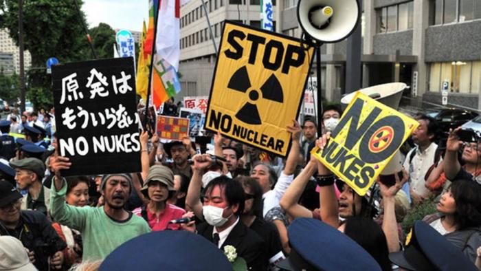 Протесты против ядерного оружия в Японии