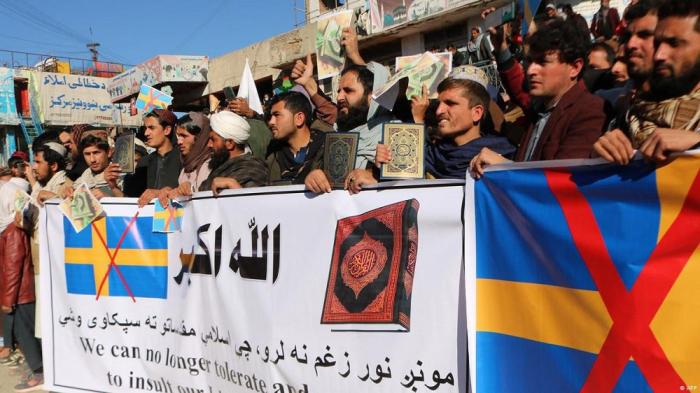 Афганцы протестуют против предательской политики Швеции