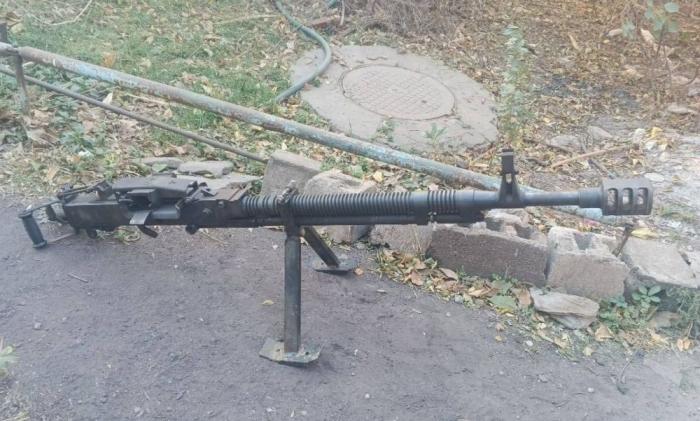 Трофеи, захваченные штурмовиками группировки «Восток» ВС РФ из Бурятии в районе Угледара