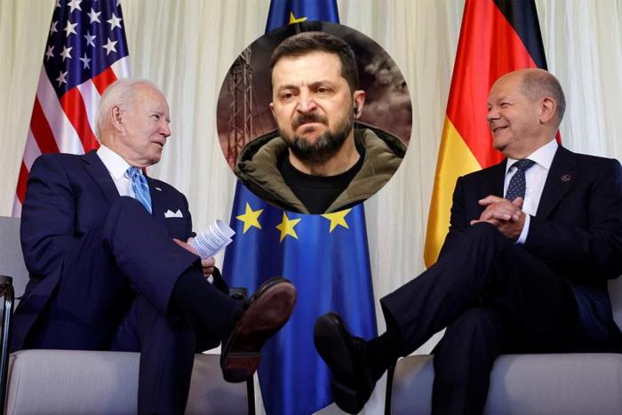 Байден и Шольц обсуждали в Берлине украинскую стратегию коллективного запада
