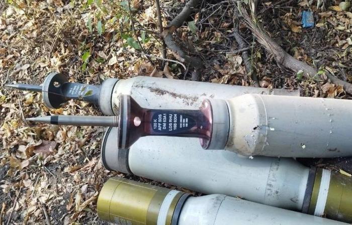 бойцы ВС РФ захватили новейший вражеский снаряд DM63А1, входящий в боекомплект танка Леопард, источник – Телеграм-канал Дневник Десантника