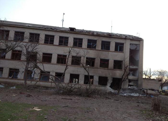 поражённое Геранью ПВД ВСУ в селе Новоивановка Запорожской области