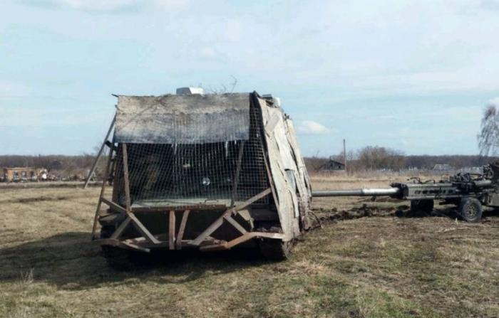 эвакуация трофейной гаубицы М-777. Курская область
