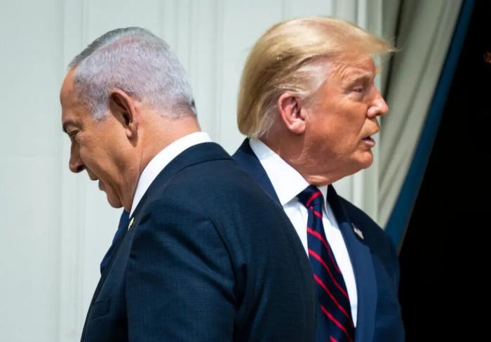 Трамп и Нетаньяху смотрят в разные стороны
