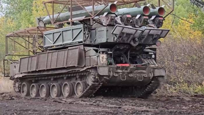 пускозаряжающая установка 9А316 из состава ЗРК 9К317 «Бук-М2» группировки войск «Центр» на Покровском (Красноармейском) направлении