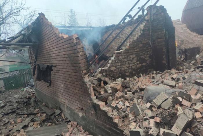 последствия удара Гераней в Доброполье, источник Телеграм-канал Хроники Гераней