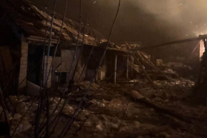 последствия ночных ударов по целям в Харьковской области, источник Телеграм-канал Хроники Гераней