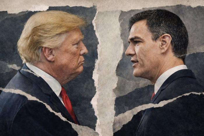 Дональд Трамп и Педро Санчес