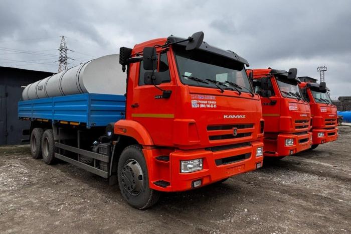 20 новых водовозов пополнили автопарк предприятия «Вода Донбасса», источник Телеграм-канал Донбасс Сейчас